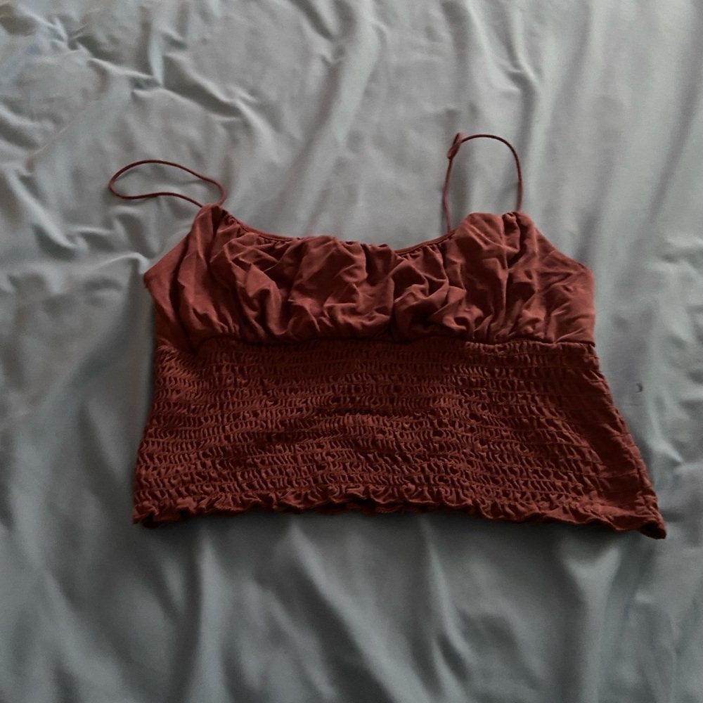Dark Pink Ruched Women's Top